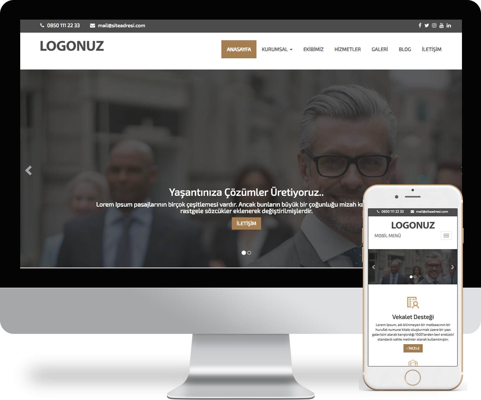 Avukatlar için özel olarak tasarlanmış web site yazılımımız, dijital varlığınızı güçlendirmek ve potansiyel müvekkillerinizle etkileşimi artırmak için mükemmel 